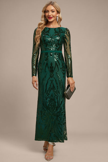 Robe Chic Pailletée Émeraude - gallery 6