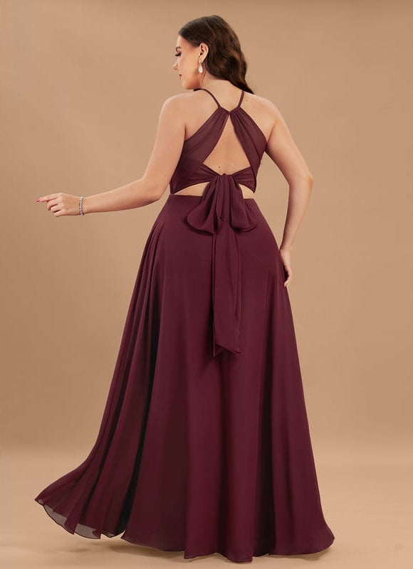 Robe Chic Bleu Drapé - gallery 6