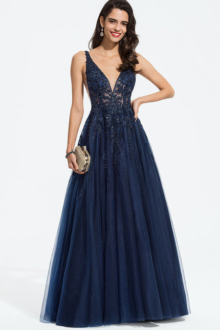 Robe Chic Glamour Tulle Étoilé - gallery 9