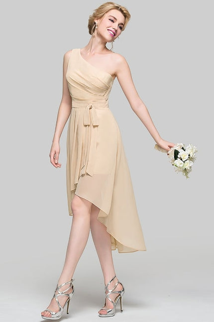 Robe Chic Asymétrique Écrue - gallery 6