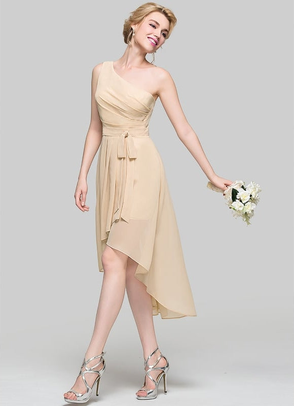 Robe Chic Asymétrique Écrue - gallery 6