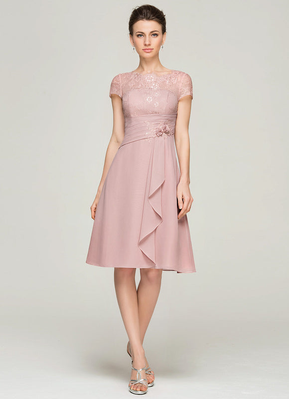 Robe Chic Florale Rosée - gallery 1