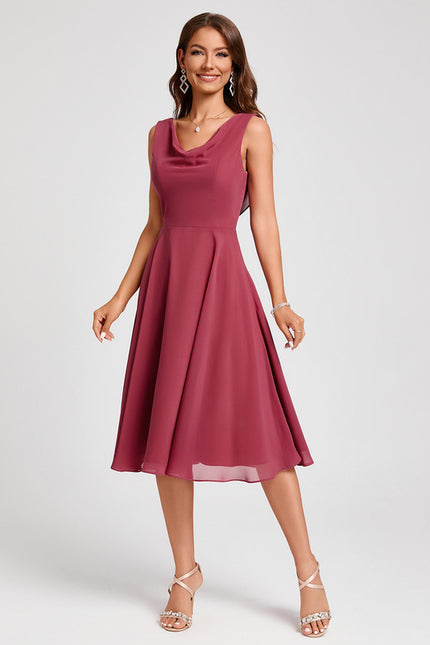 Robe Chic Violet Flottant - gallery 4