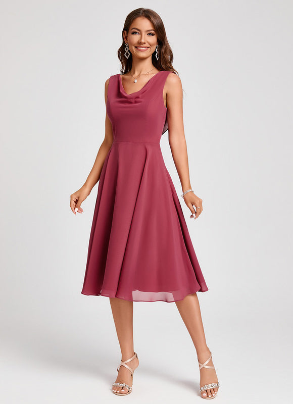 Robe Chic Violet Flottant - gallery 4
