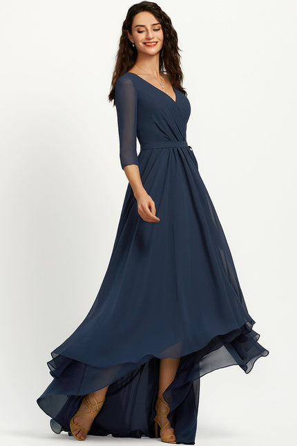 Robe Chic Drapé Azur Sublime - gallery 3