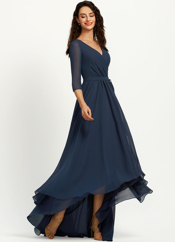 Robe Chic Drapé Azur Sublime - gallery 3