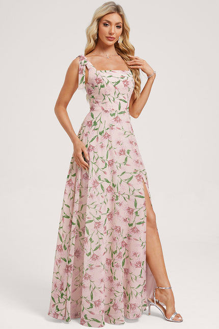 Robe Chic Longue Verte Élégante - gallery 3