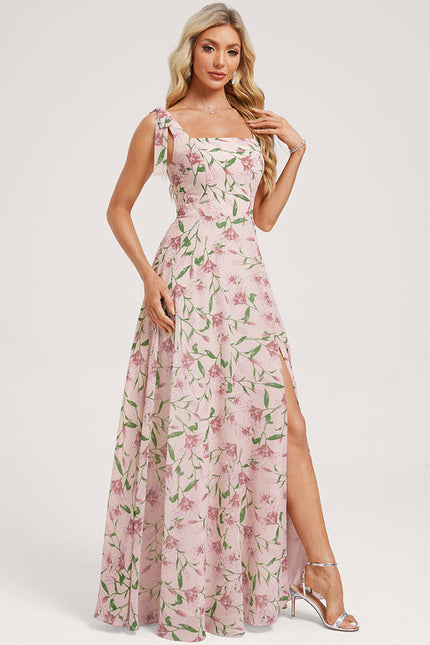 Robe Chic Longue Verte Élégante - gallery 3
