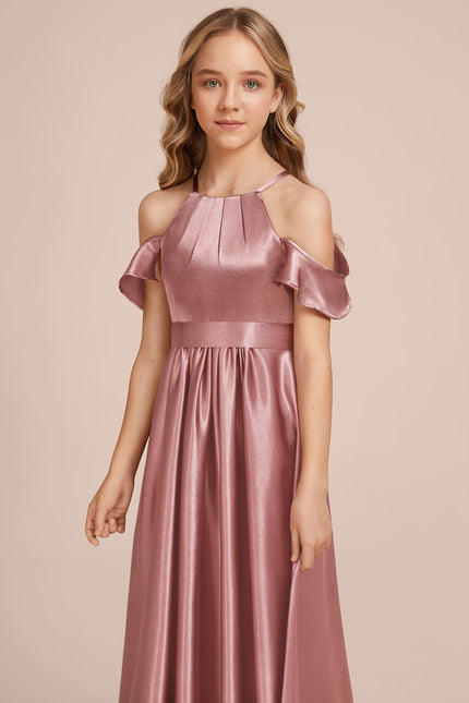 Robe Chic Satinée Bordeaux - gallery 2