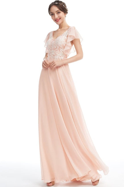 Robe Chic Flottante Pêche - gallery 1