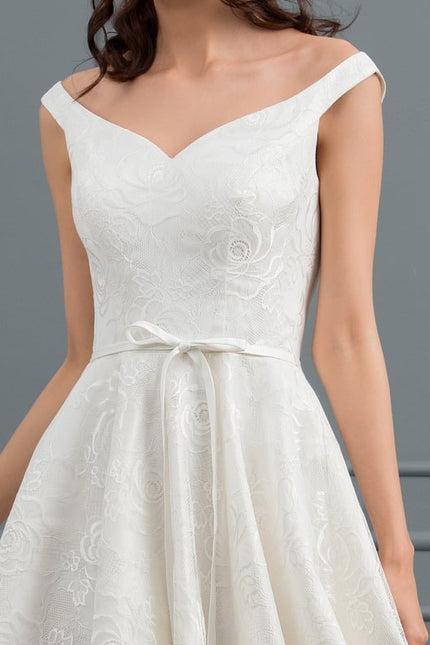 Robe Chic Dentelle Évasée - gallery 5