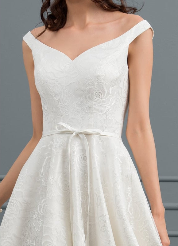 Robe Chic Dentelle Évasée - gallery 5
