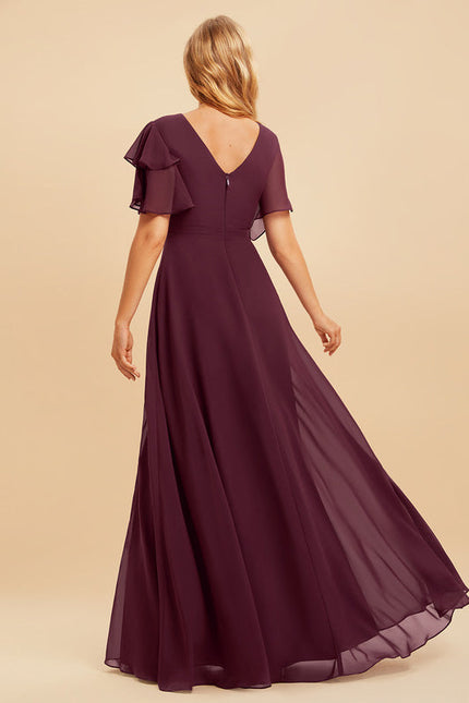 Robe Chic Mousseline Drapée - gallery 4