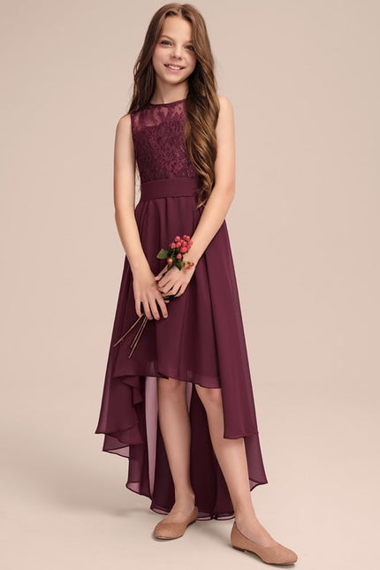 Robe Chic Junior Dentelle Asymétrique - gallery 3