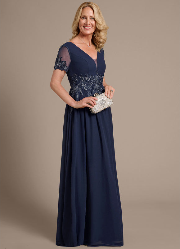 Robe Chic Marine Appliquée - gallery 5