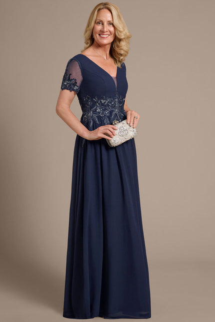 Robe Chic Marine Appliquée - gallery 5
