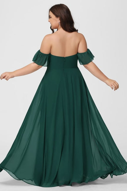 Robe Chic Mousseline Émeraude - gallery 8