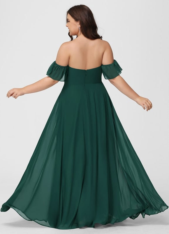 Robe Chic Mousseline Émeraude - gallery 8