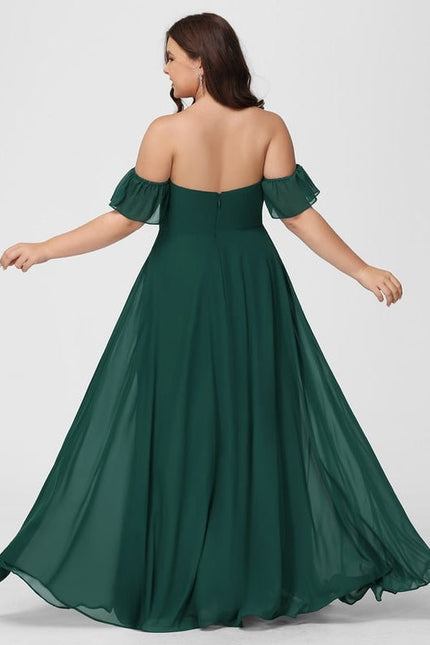 Robe Chic Mousseline Émeraude - gallery 8