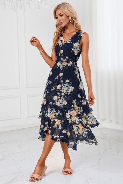 Robe Chic À Volants Florale - gallery 1
