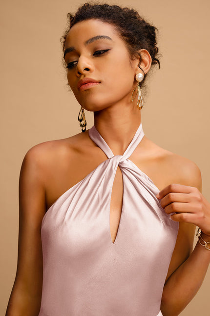 Robe Chic Satin Éclat Longueur - gallery 2