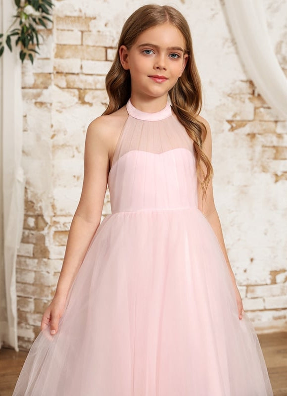 Robe Chic Fille Tulle Rose - gallery 9
