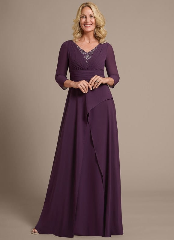 Robe Chic Plissée Améthyste