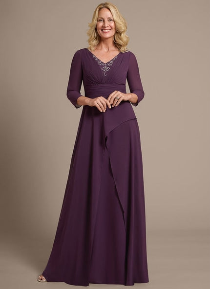 Robe Chic Plissée Améthyste