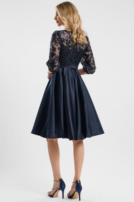 Robe Chic Satinée Étoilée - gallery 4