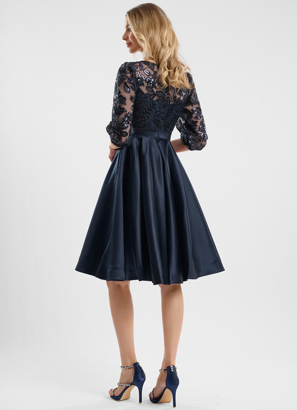 Robe Chic Satinée Étoilée - gallery 4