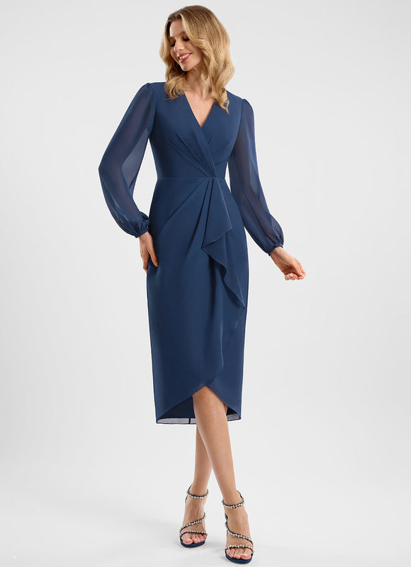 Robe Chic Mousseline Volants - gallery 2