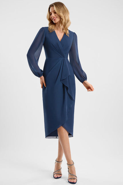 Robe Chic Mousseline Volants - gallery 2