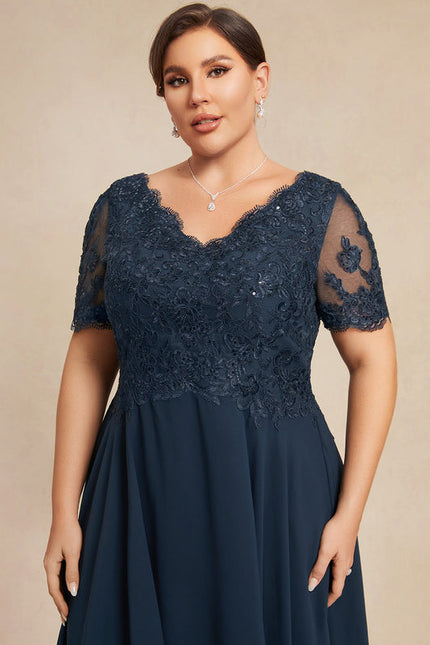 Robe Chic Émeraude Dentelle - gallery 8