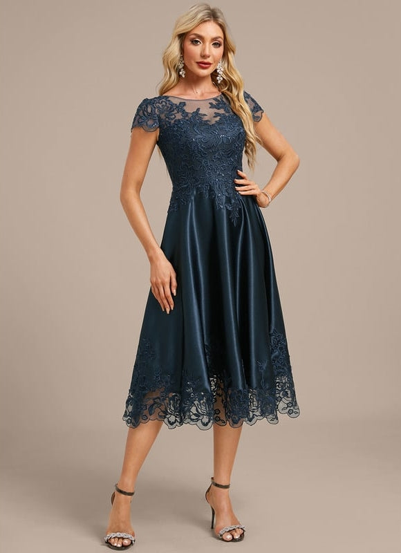 Robe Chic Satin Étoilé Légèreté - gallery 4