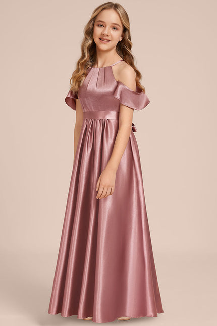 Robe Chic Satinée Bordeaux - gallery 3