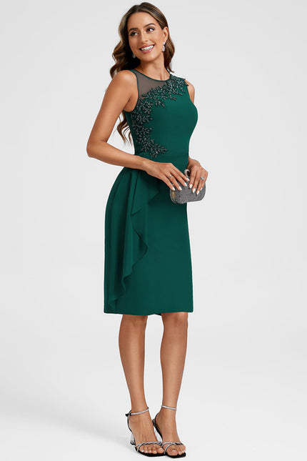 Robe Chic Émeraude Drapée - gallery 2