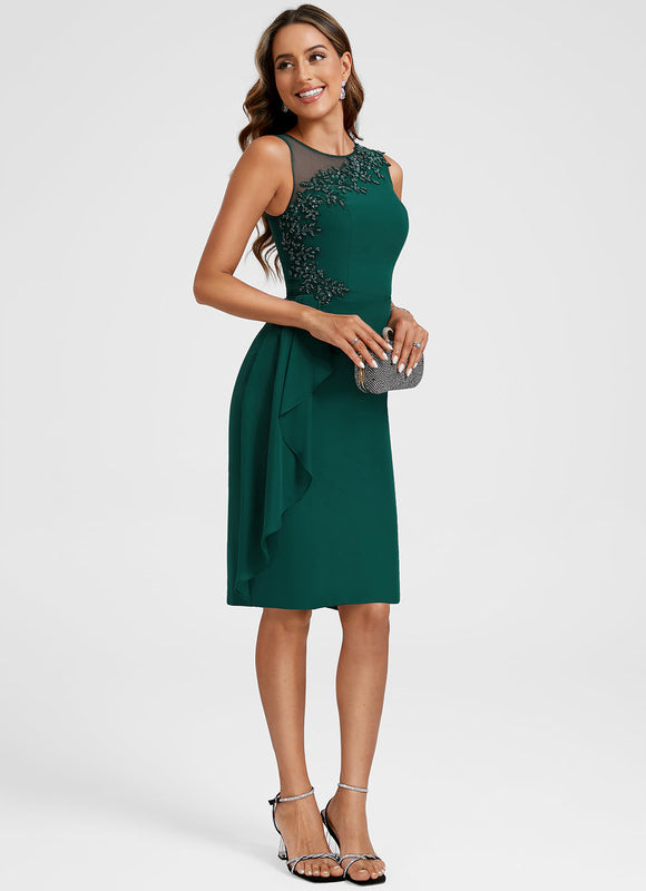 Robe Chic Émeraude Drapée - gallery 2