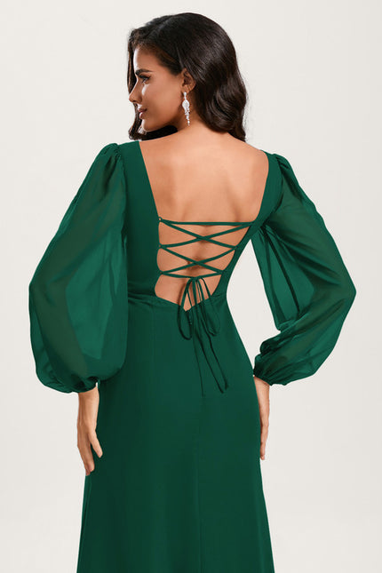 Robe Chic Violet Émeraude - gallery 5