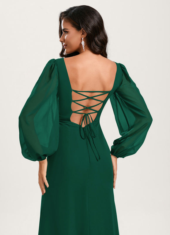 Robe Chic Violet Émeraude - gallery 5