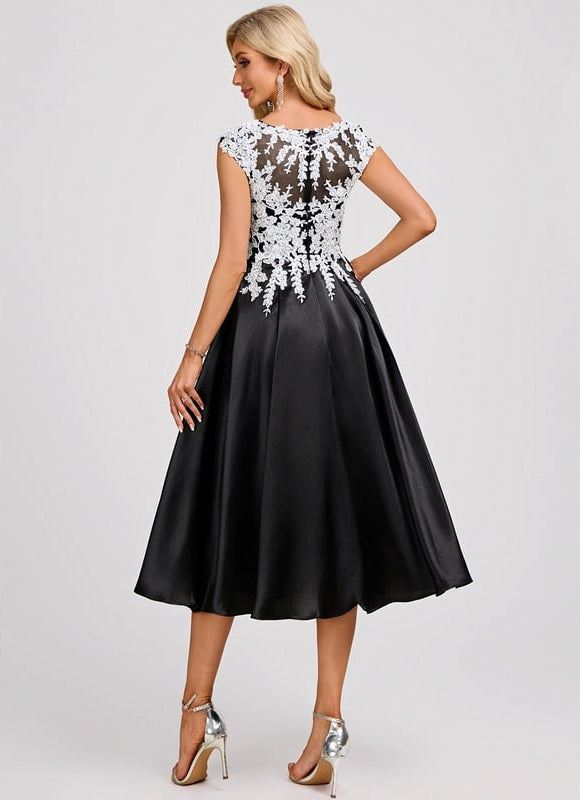 Robe Chic Noire Et Blanche - gallery 5