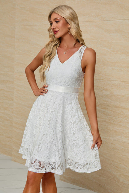 Robe Chic Mi-Longue Ajourée - gallery 5