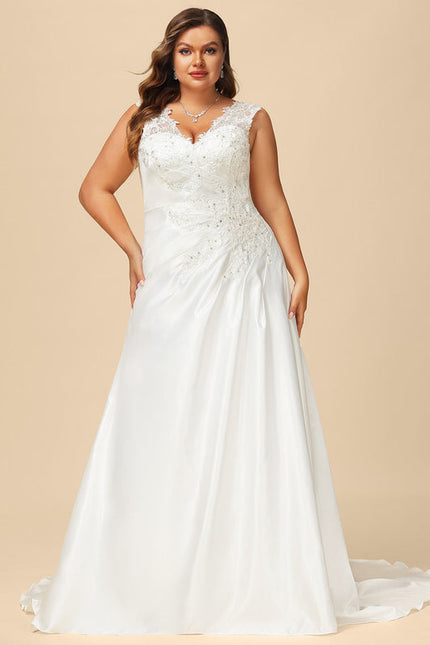 Robe Chic Satinée Traîne - gallery 9