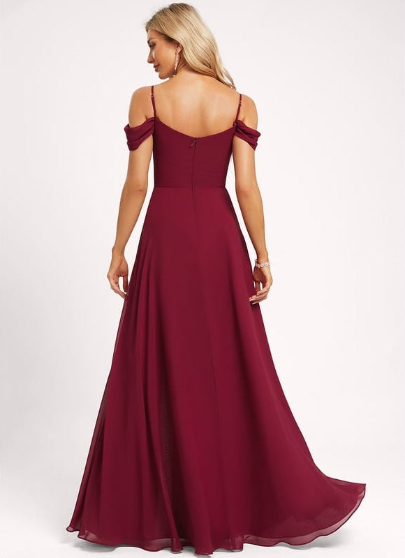 Robe Chic Épurée Bordeaux - gallery 3