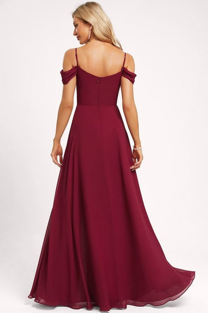 Robe Chic Épurée Bordeaux - gallery 3