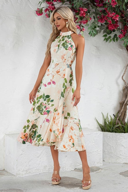 Robe Chic Florale Aérienne