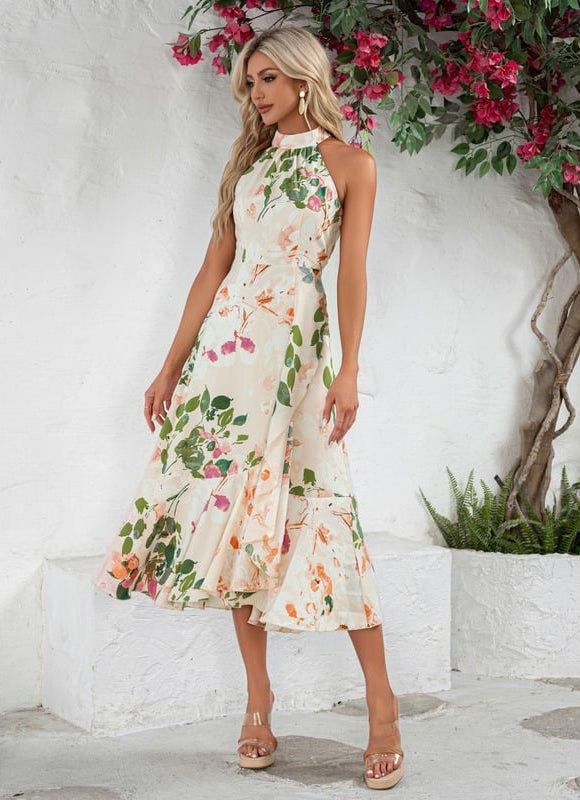 Robe Chic Florale Aérienne