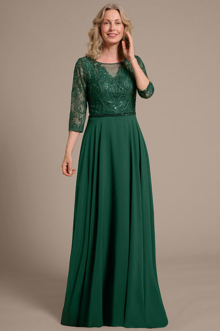 Robe Chic Élégance Verte - gallery 3