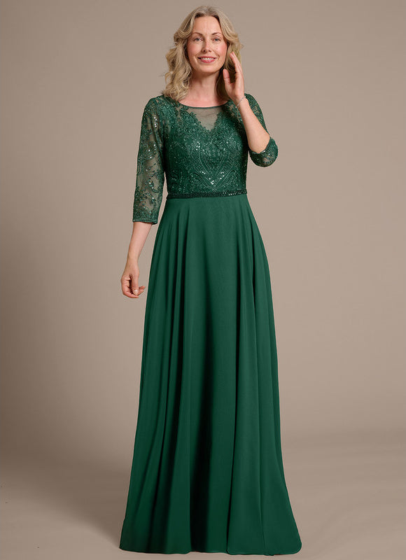 Robe Chic Élégance Verte - gallery 3