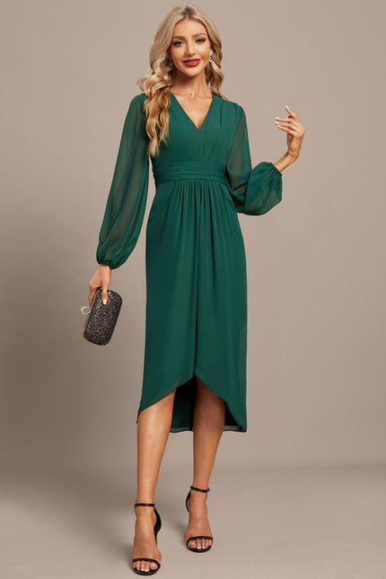 Robe Chic Élégance Verte Moderne - gallery 6