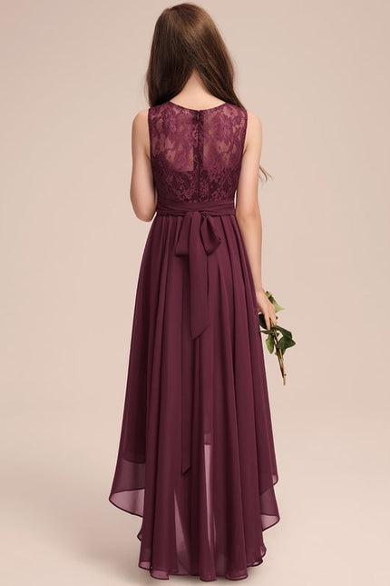 Robe Chic Junior Dentelle Asymétrique - gallery 2